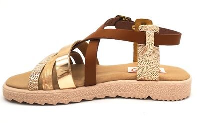 Aby Shoes Aby270-ΤΑΜΠΑ/ΜΠΡΟΝΖΕ