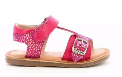 Kickers Diazz 784454-10-13 rose fonce imprime - ΦΟΥΞΙΑ
