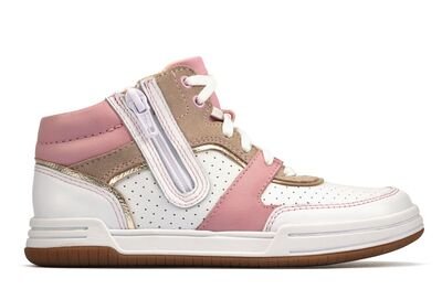 Clarks Fawn Peak light pink leather 26159004 - ΡΟΖ/ΛΕΥΚΟ