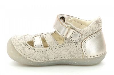 Kickers Sushy 895235-10-33 white silver seashell - ΕΚΡΟΥ