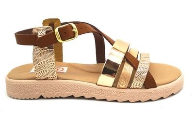 Aby Shoes Aby270-ΤΑΜΠΑ/ΜΠΡΟΝΖΕ