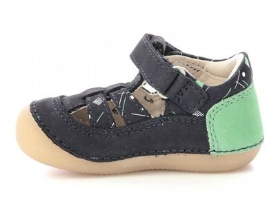 Kickers Sushy 895232-10-103 navy green printed - ΜΠΛΕ