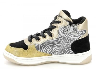 Kickers Kicklax jaune noir zebre 910880-30-73 - ΜΑΥΡΟ/ΧΡΥΣΟ