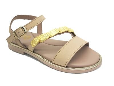 YO HANDMADE LEATHER SHOES 841-NUDE