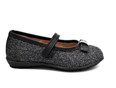 ABY Shoes Aby292-ΓΚΛΙΤΕΡ ΜΑΥΡΟ