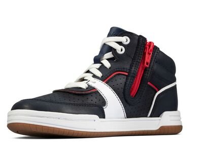 Clarks Fawn Peak K navy leather 26159000 - ΜΠΛΕ