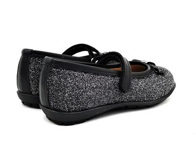 ABY Shoes Aby292-ΓΚΛΙΤΕΡ ΜΑΥΡΟ