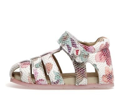 Falcotto Alby lizard flowers multicolor - ΛΕΥΚΟ/ΠΟΛΥΧΡΩΜΟ