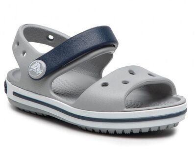 CROCS Παιδικά Πέδιλα Θαλάσσης Crocband Sandal 12856-01U light grey/navy - ΓΚΡΙ