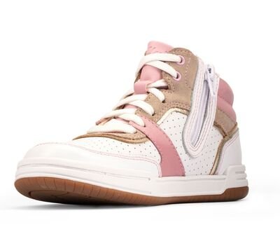 Clarks Fawn Peak light pink leather 26159004 - ΡΟΖ/ΛΕΥΚΟ