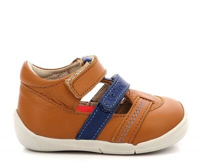 Kickers Wafel 927210-10-116 camel bleu - ΚΑΦΕ/ΚΑΜΕΛ