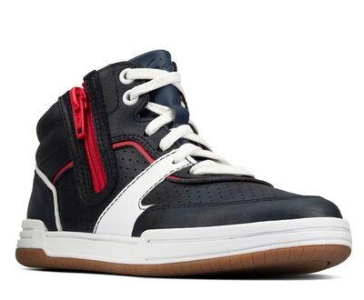 Clarks Fawn Peak K navy leather 26159000 - ΜΠΛΕ