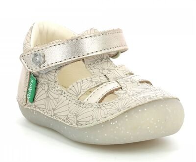 Kickers Sushy 895235-10-33 white silver seashell - ΕΚΡΟΥ