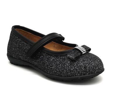 ABY Shoes Aby292-ΓΚΛΙΤΕΡ ΜΑΥΡΟ