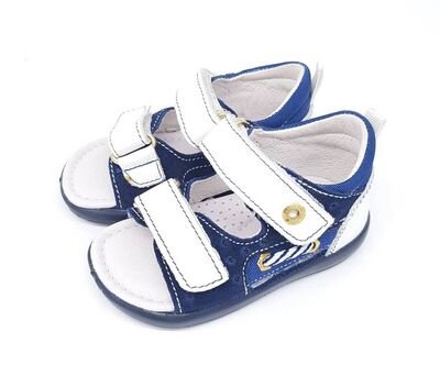 Falcotto 1006 navy bianco velour vitello