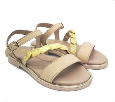 YO HANDMADE LEATHER SHOES 841-NUDE