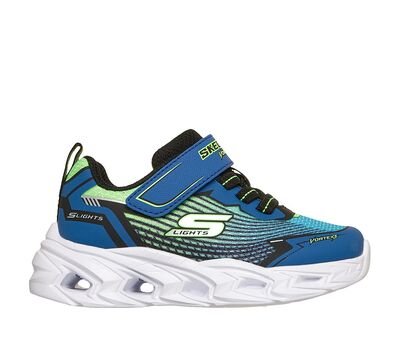 SKECHERS Παιδικά Sneakers με ΦΩΤΑΚΙΑ VORTEX 3.0 black/blue/lime 400590N-BBLM - ΜΠΛΕ