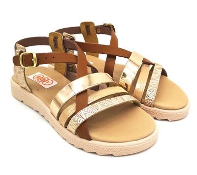 Aby Shoes Aby270-ΤΑΜΠΑ/ΜΠΡΟΝΖΕ