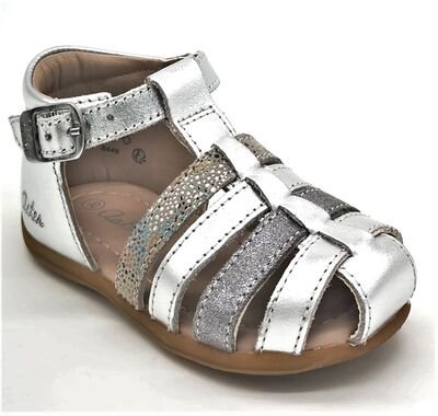 Aster Δερμάτινα Ανατομικά Παπουτσοπέδιλα Ofilie 861830-10-163 argent metal - ΑΣΗΜΙ