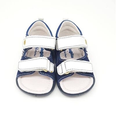 Falcotto 1006 navy bianco velour vitello