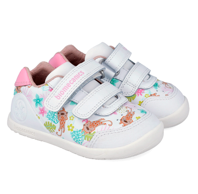 Biomecanics Παιδικά Ανατομικά Δερμάτινα Sneakers 262156-A050-BLANCO - ΛΕΥΚΟ