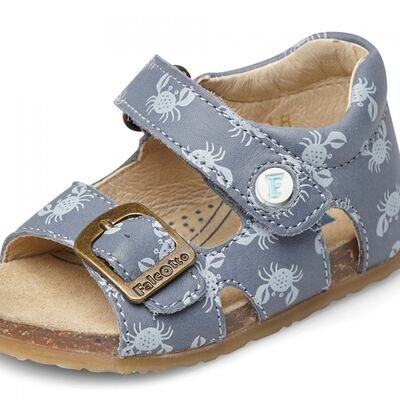 Falcotto Bea calf pr. crabs celeste-milk