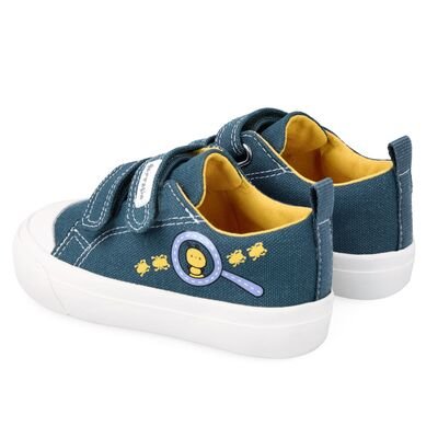 Garvalin Πάνινα Sneakers 242801-A-VAQUERO - ΜΠΛΕ/ΠΕΤΡΟΛ