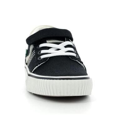 Kickers Παιδικά Πάνινα Ανατομικά Sneakers 960240-30-81 Kickslidi noir blanc - ΜΑΥΡΟ