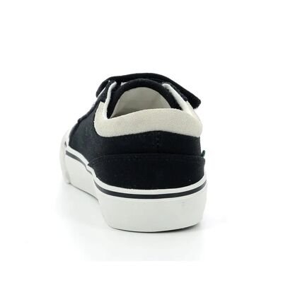 Kickers Παιδικά Πάνινα Ανατομικά Sneakers 960240-30-81 Kickslidi noir blanc - ΜΑΥΡΟ