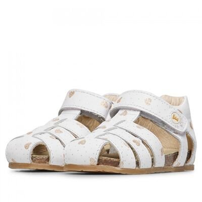 Falcotto Alby calf pr.lovely glitter white - ΛΕΥΚΟ