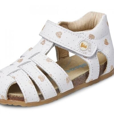 Falcotto Alby calf pr.lovely glitter white - ΛΕΥΚΟ
