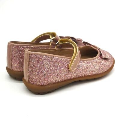 Ricco Mondo Παιδικές Ανατομικές Μπαλαρίνες 1782-ΡΟΖ GLITTER