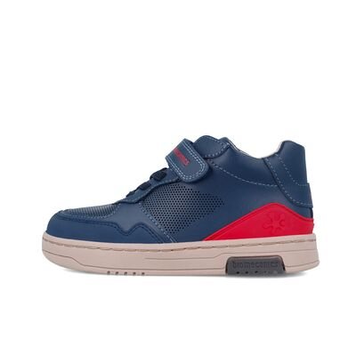 Biomecanics Παιδικά Δερμάτινα Sneakers High 241232-A183-OCEAN - ΜΠΛΕ
