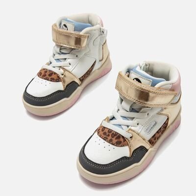 MTNG Παιδικά Sneakers High POPE WHITE 48989V-C56336 - ΛΕΥΚΟ/ΠΟΛΥΧΡΩΜΟ