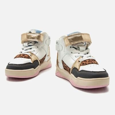 MTNG Παιδικά Sneakers High POPE WHITE 48989V-C56336 - ΛΕΥΚΟ/ΠΟΛΥΧΡΩΜΟ