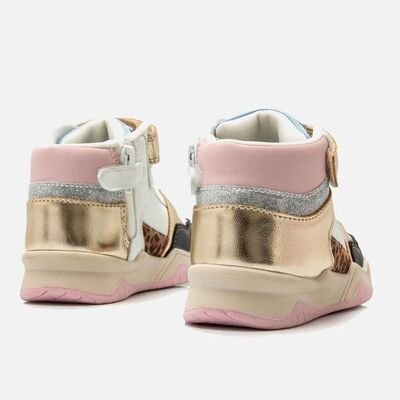 MTNG Παιδικά Sneakers High POPE WHITE 48989V-C56336 - ΛΕΥΚΟ/ΠΟΛΥΧΡΩΜΟ