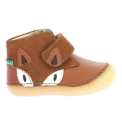 Kickers Unisex Παιδικά Δερμάτινα Ανατομικά Μποτάκια PRE-WALK Sabio marron renard 961546-10-93 - ΚΑΦΕ
