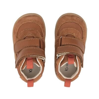 Kickers Παιδικά Δερμάτινα Ανατομικά Μποτάκια Kickfresho marron 972590-10-9 - ΚΑΦΕ