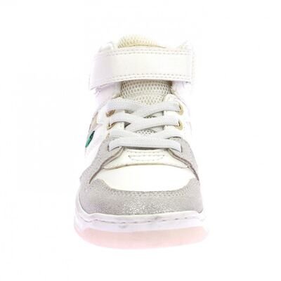 Kickers Παιδικά Ανατομικά Sneakers High Kickado blanc or 972791-30-33 - ΛΕΥΚΟ