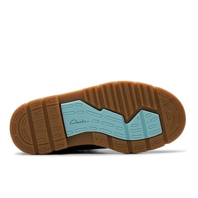 Clarks Παιδικά Δερμάτινα Μποτάκια Αρβυλάκια Lorcam Hi O. navy 26178390 - ΜΠΛΕ