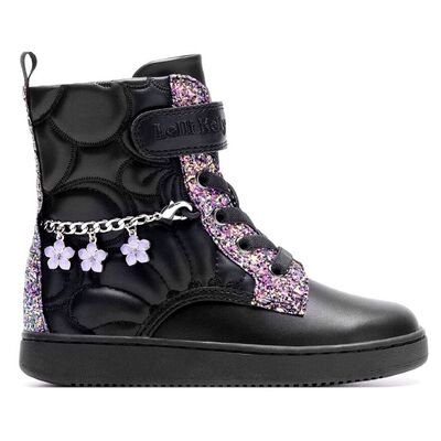LELLI KELLY Παιδικά Δερμάτινα Μποτάκια Αρβυλάκια GIOIELLO STIVALE NERO MULTI LKFH4363-NEMU - ΜΑΥΡΟ