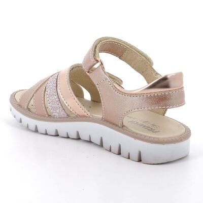 PRIMIGI Παιδικά Δερμάτινα Πέδιλα 7891044-PINK/PERLA - ΡΟΖ/NUDE