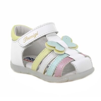 PRIMIGI Παιδικά Ανατομικά Δερμάτινα Παπουτσοπέδιλα 7911711-BIANCO - ΛΕΥΚΟ