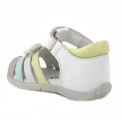 PRIMIGI Παιδικά Ανατομικά Δερμάτινα Παπουτσοπέδιλα 7911711-BIANCO - ΛΕΥΚΟ