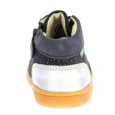 Kickers Παιδικά Δερμάτινα Ανατομικά Μποτάκια Kickiconic marine argent 961611-10-103 - ΜΠΛΕ