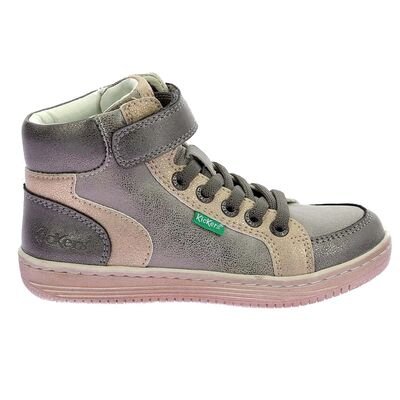 Kickers Παιδικά Μποτάκια Sneakers High Lolastic argent champagne 972721-30-163 - ΑΣΗΜΙ