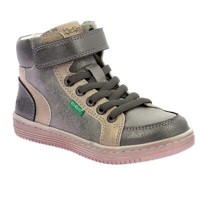 Kickers Παιδικά Μποτάκια Sneakers High Lolastic argent champagne 972721-30-163 - ΑΣΗΜΙ