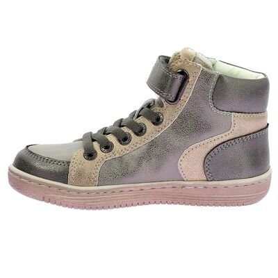 Kickers Παιδικά Μποτάκια Sneakers High Lolastic argent champagne 972721-30-163 - ΑΣΗΜΙ