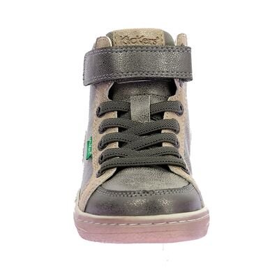 Kickers Παιδικά Μποτάκια Sneakers High Lolastic argent champagne 972721-30-163 - ΑΣΗΜΙ