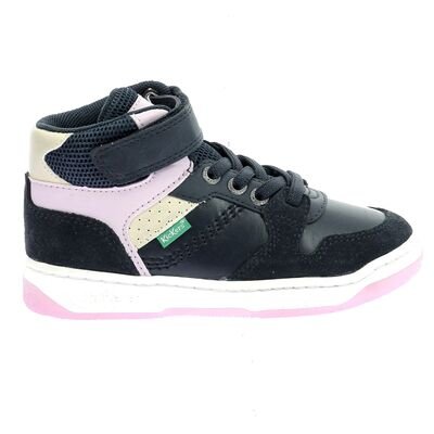Kickers Παιδικά Ανατομικά Sneakers High Kickado marine rose 972790-30-103 - ΜΠΛΕ/ΡΟΖ